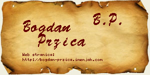 Bogdan Pržica vizit kartica